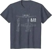 [VidiAmazing] A-10 Warthog Tank Killer Shirt Air Force Thunderbolt Tee ds048 T-Shirt