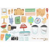 在飛比找蝦皮購物優惠-another travel旅行 貼紙組 手帳 手繪 裝飾 