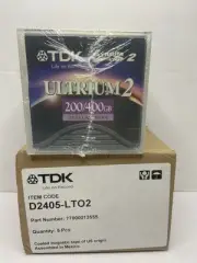 5 Pack TDK D2405-LTO2 LTO-2 Ultrium 2 200/400GB Data Cartridge Tape