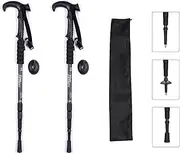 Walking Trekking Poles 2 Pack with Antishock and Quick Lock Telescopic Ultralight for Hiking Camping Mountaining Backpacking Walking
