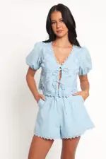 [PUP56] Leina Short Set - Light Blue XS light blue