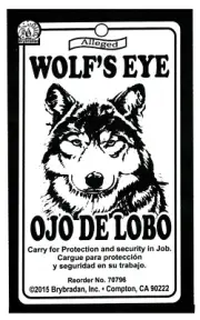 WOLF'S EYE CURIO - OJO DE LOBO FOR MAGICK AND RITUALS