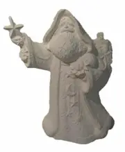 Lg Celestial Santa 14" Ceramic Bisque, Ready to Paint