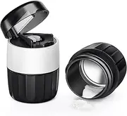 DEPAD 3-in-1 Pill Crusher and Pill Cutter, Pill Crusher Fine Powder with Stainless Steel Grinding Head, Pill Grinder with Storage Compartment for Tablets, Pill Cutter Splitter for Small and Tiny Pills