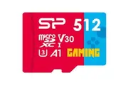Silicon Power 512GB Gaming microSDXC UHS-I Micro SD Card with Adapter, Optimized for Mobile Games Apps Nintendo-Switch, Class 10 U3 V30 A1
