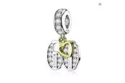 S925 Silver & Gold Pl Hanging 60th Milestone Birthday Charm Pendant - AVILIA Designs Pandora Compatible