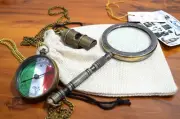 Sophisticated Necklace Handle Magnifying Glass with Exquisite Antique Detailing