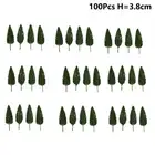 100Pcs Model Trees 38MM?Model Pine Trees N Scale Train Railroad Landscape Layout
