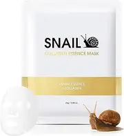Snail Mucin Face Sheet Mask (5 pcs) - Snail Collagen Essence Mask for Anti Aging and Moisturizing Smoothing Face Mask with Hyaluronic Acid - Deep Hydration for Dullness Dryness Roughness Skin