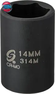 Sunex 314M 3/8-Inch Drive 14-Mm Impact Socket