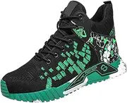 [AUXDIQ] Safety Trainers Men Steel Toe Cap Trainers Protective Safety Shoes Breathable Work Trainers Lightweight Work Shoes for Men Comfy Work Industrial Sneakers Puncture Proof Construction Work Boots