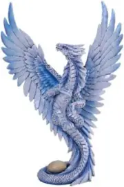 Pacific Giftware Anne Stokes Age of Dragons Iced Blue Wind Dragon Home Tabletop