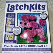 Latch Kits Poodle 3D Mini-Rug The Classic Latch Hook Craft Kit