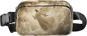 [XYMZR] Angel Fly Sky White Fanny Pack Hip Bag Belt Bag for Women Man Fashion Waist Pack Water-repellent Crossbody Bag for Halloween Costumes Running Hiking Jogging Travel Sport, Multi-colored, one size