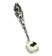 SOLID 925 Sterling silver Love Disarmed Mini salt Spoon/ Silver Salt spoon