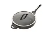 Baccarat iD3 CS Hard Anodised Saute Pan with Lid & Never Hot Handles 30cm