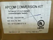 100109196 Kit, Conversion, 9 Elements, 4500w/480v, Apcom Water Heater