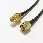 WIFI extension cable RP SMA female to RP SMA male pigtail cable RG174 20cm 8inc