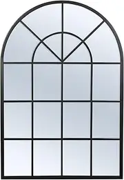 Cooper & Co. Homewares Grace Large Arch Iron Indoor Outdoor Mirror, Black