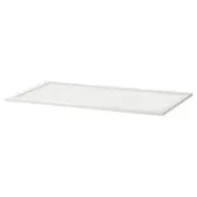 KOMPLEMENT Glass shelf, white, 100x58 cm