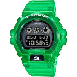 CASIO 卡西歐 G-SHOCK 繽紛半透明手錶 DW-6900JT-3