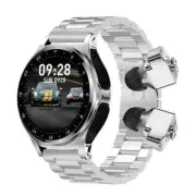 Smart Watch 2 in 1 Earbuds Wireless Headset Bluetooth Call Heart Rate Tracker