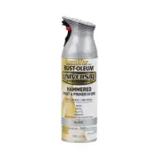 Rust-Oleum 245219 Universal All Surface Hammered Spray Paint, 12 oz, Silver