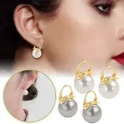 Pearl Earrings Korean Style Sweet Round Pearl Earrings Pearl Drop Earrings For