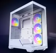 Antec C3 ARGB White ATX, 270 Degrees Full View, 4x ARGB PWM Fans with control, 36CM top, 24cm Front. Cable Management, GPU 41.5 CM. Ultra Gaming Case