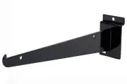 Lot of 10 Slatwall Brackets Shelf 10" Knife Black Lip Retail Shelving Bracket