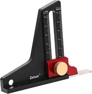Saw Table Height Ruler Drill Press Depth Ruler Router Table Setup Blocks DIY Height Measurement Tool Woodworking Depth Gauge Drill Press Measurement Tool Black Aluminum Alloy