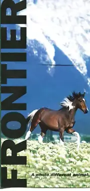 Frontier Airlines Ticket Jacket Block Logo Galloping Steed on the Airbus A319