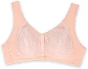 [Generic] Sports Bra Support Womens Underwear Front Buckle Embroidered Underwear Gathered Thin Cotton Cup Bra Without Steel Ring Bra Strapless Bra Women