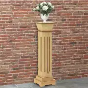 NNEVL Classic Square Pillar Plant Stand Light Wood 17x17x66 cm MDF