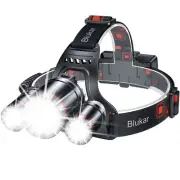 Blukar LED Headlamp, Super Bright Rechargeable Headlight Flashlight - 3 Light...
