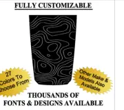 TOPOGRAPHIC Hood Blackout Vinyl decal sticker Fits Model 2021-23 Subaru Outback