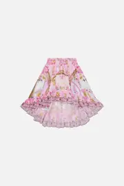 KIDS HIGH LOW HEM SKIRT 4-10 FRESCO FAIRYTALE