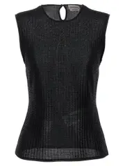 [Mcqueen] Mcqueen-Armor Top Top Nero-Donna S Black