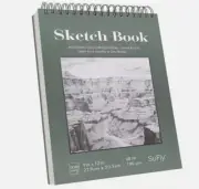 Sketch Book 9x12, Drawing Paper Pad,100 Sheets, Top Spiral Sketch Pad, 68lb/100g