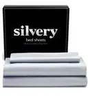 Silver Infused Bed Sheets Set - Award-Winning Self-Cooling Fabric Gray-Twin