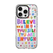 iPhone 16 Pro Clear Case MagSafe Compatible BELIEVE IN YOURSELF