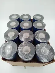 Thermal Transfer Wax Ribbon for Zebra Printer 4.33" x 1476' Pack of 24 Rolls