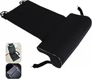 PYXAYS Seat Extension Pad Car Seat and Office Chair Extenders Provides Leg Support Black