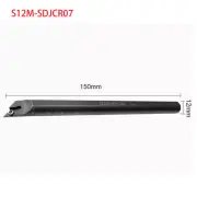 S12M-SDJCR07 12x150mm 93° Lathe Internal Turning Tool Holder Boring Bar for DCMT