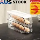 Egg Container Household Egg Holder Automatic Rolling Egg Tray for Refrigerator
