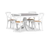 MARSEILLE 5 Piece Dining Suite with Bordeaux Dining Chairs