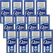 Q-tips Cotton Swabs for Hygiene and Beauty Care Original Cotton Swab Made with 100% Cotton 500 Count, Pack of 12
