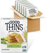Good Thins Jalapeño & Lime Corn & Rice Snacks Gluten Free Crackers Bulk Snack...