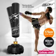 Genki 175cm Boxing Punching Bag Stand Heavy Kicking Punchbag Free Standing
