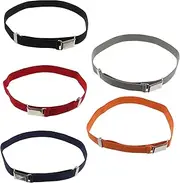 Gadpiparty Adjustable Boys and Girls Pants Belts 5 Pcs Children's Elastic Stretch Waist Band
